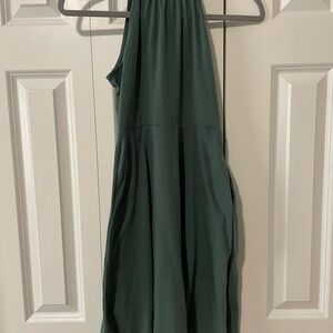 Green Halter Top Mini Dress